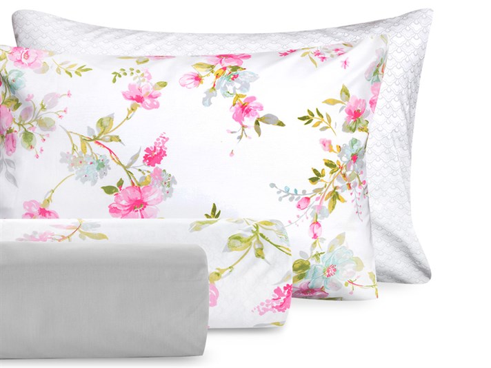 Distracție De Primăvară Cottony Persoană Dublă Cu Două Fețe Set Lenjerıe De Pat 200X220 Cm Roz