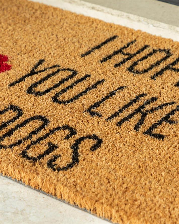 Dogs Imprimat Covoraș İntrare 33x60 cm Natural