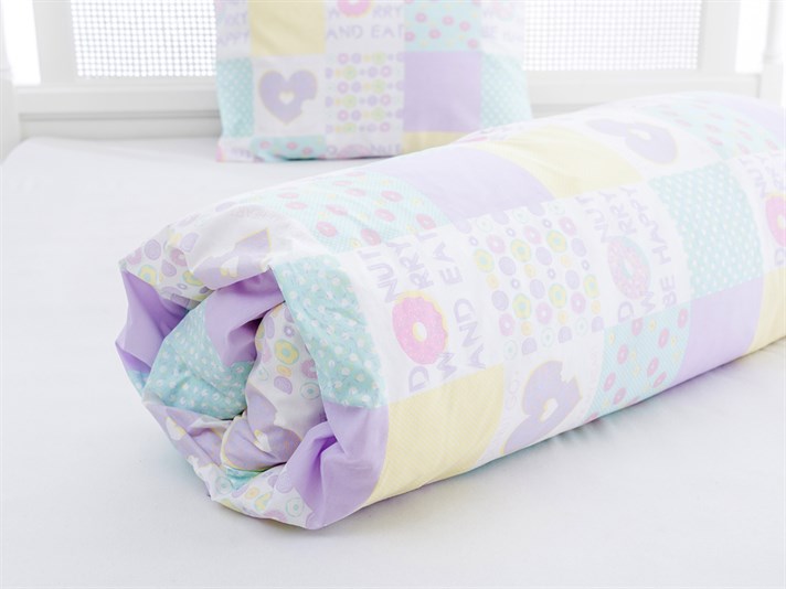 Donut îngrijorare Single Lenjerie De Pat 160x220 cm Roz