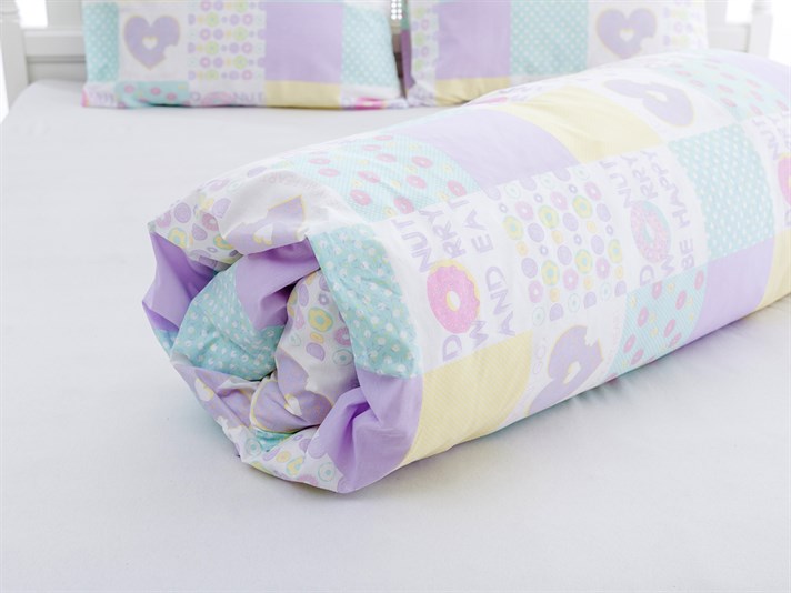 Donut îngrijorare Double Lenjerie De Pat 200x220 cm Roz