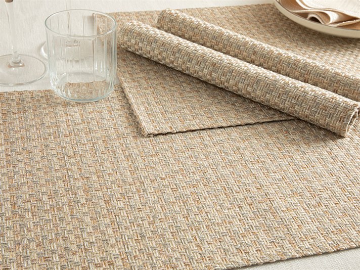 Dora Polyestere 4 Set Place Mat 45x30 cm Cream