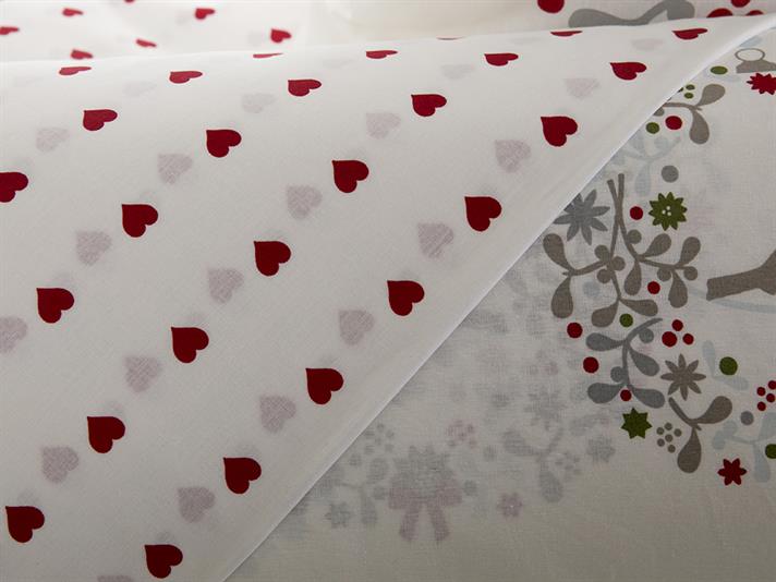 Dorințe de păsări Bumbac Single Set Lenjerie De Pat 160x220 cm Roșu