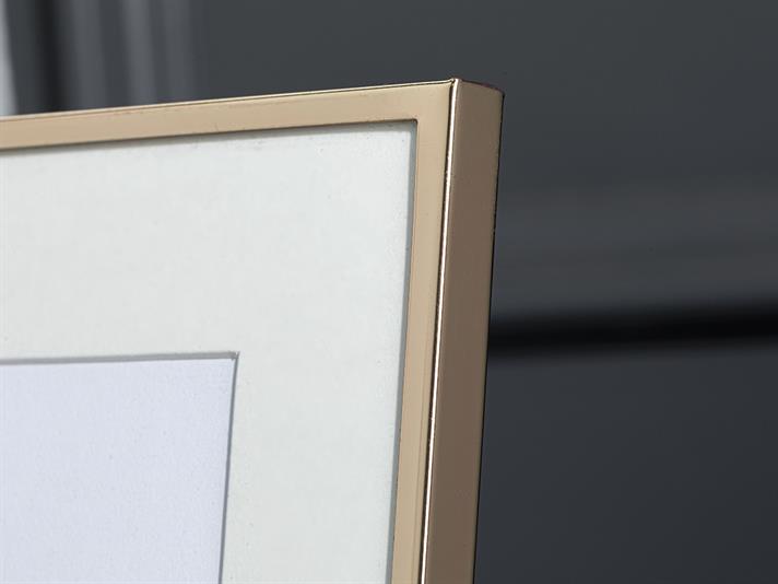 Rama foto, Dorothy, metal, 18x18 cm, auriu