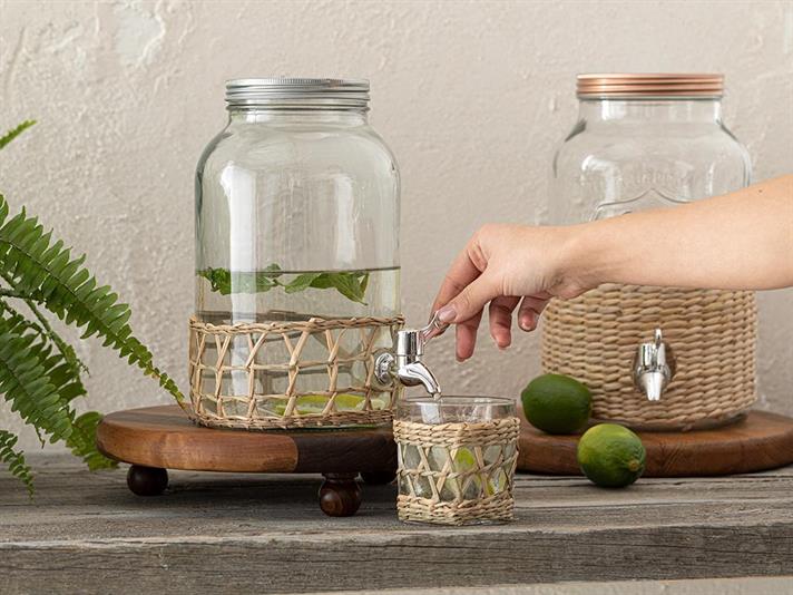 Dozator Pentru Băuturi, Adelmo, sticlă, 3,5L, transparent