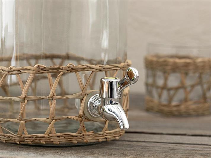 Dozator Pentru Băuturi, Adelmo, sticlă, 3,5L, transparent