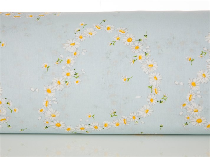 Dragoste Daisy Cu Bumbac Single Lenjerie De Pat 160x220 cm Alb