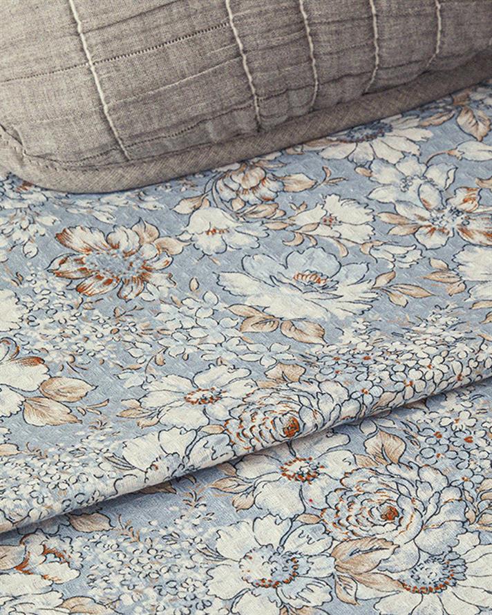 Dreamy Blassom Imprimat Double Pătură De Vară 200x220 cm Albastru Deschis