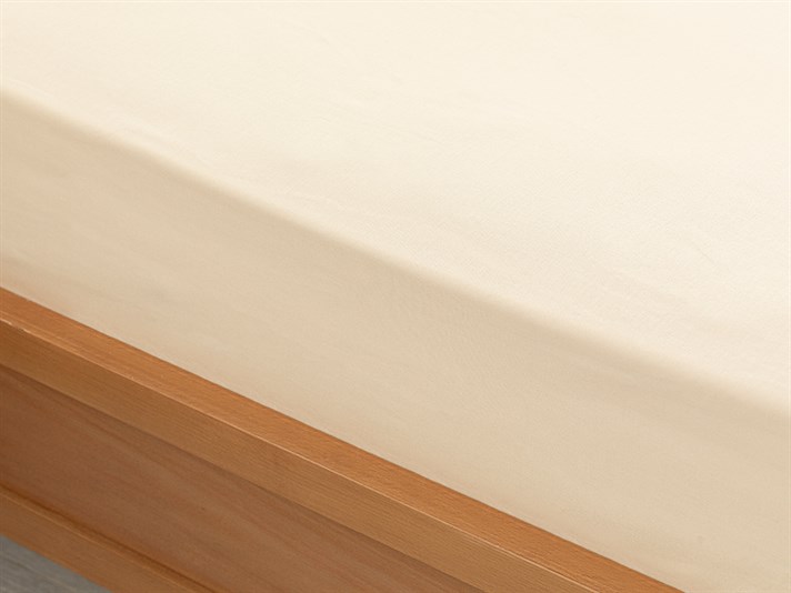 Drept 1 Cottony  Măsură intermediară  CEARȘAF ELASTIC 140x200 cm Bej nou