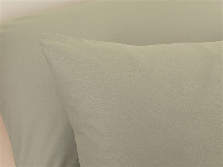 drept Cu Bumbac Cu 2 Piese Față De Pernă 50x70 cm Verde Ca Salvia Urban