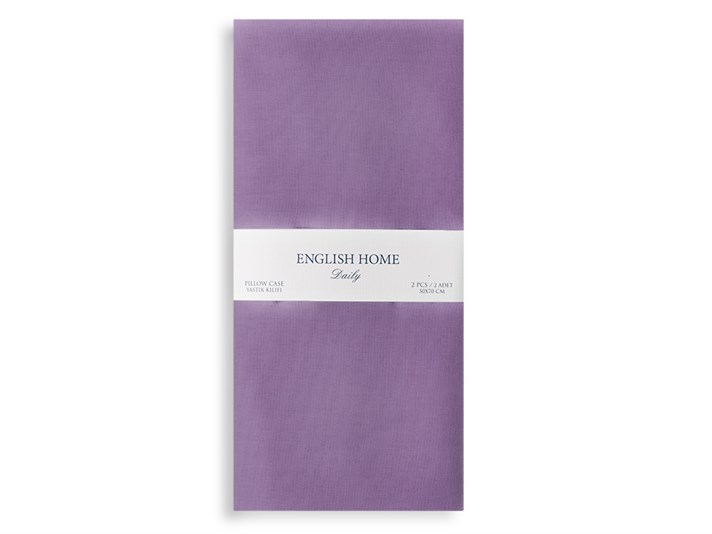 drept Cottony Set 2  FAȚĂ DE PERNĂ 50x70 cm Hydrangea Lilac