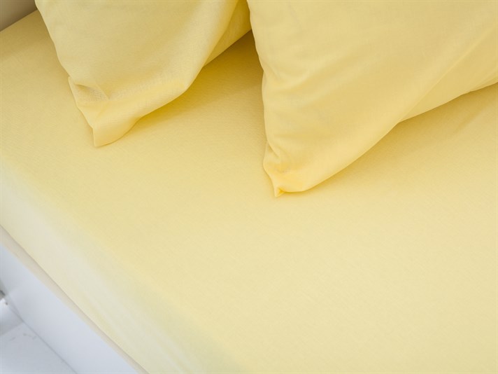 drept Cottony For One Person  CEARȘAF 160x240 cm Yellow.