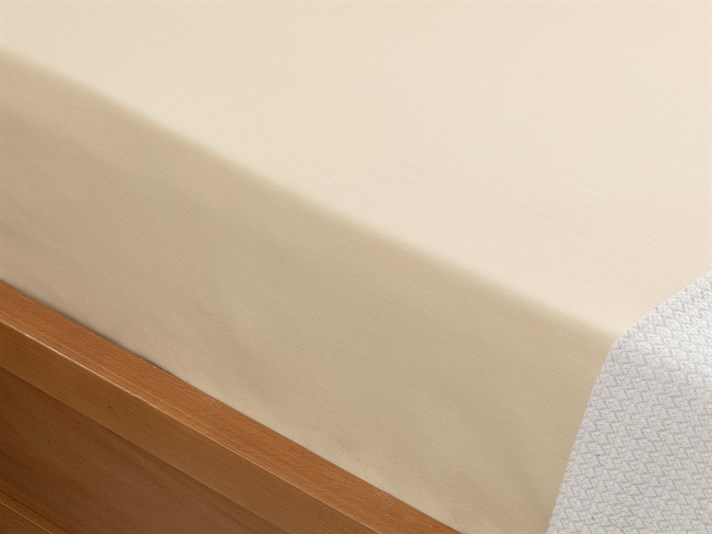 drept Cu Bumbac Double Cearșaf 240x260 cm Bej Nou