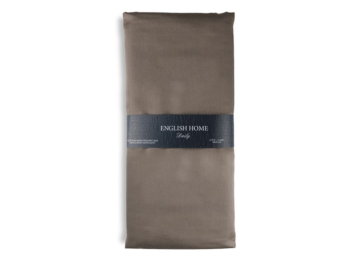 drept  Satin bumbac  2 cu urechi  FAȚĂ DE PERNĂ 50x70 cm Anthracite