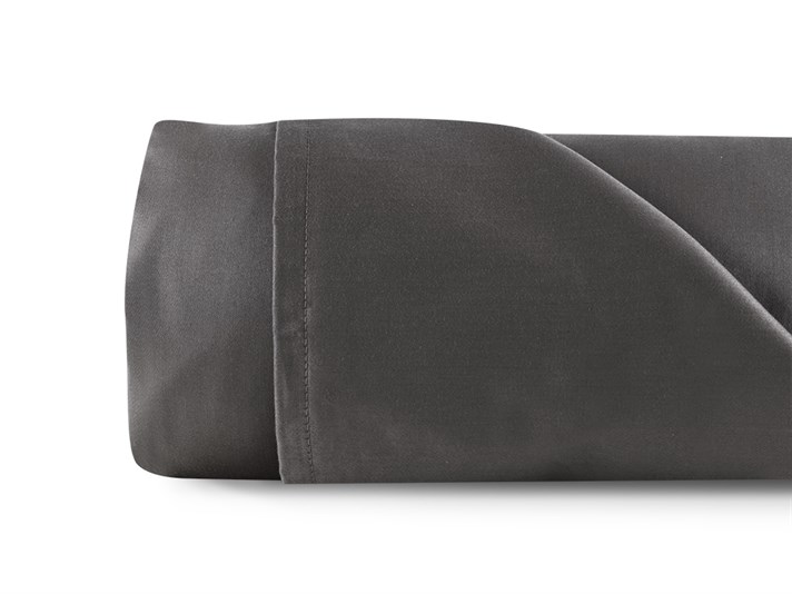 drept  Satin bumbac Double Person  CEARȘAF 240x260 cm Anthracite