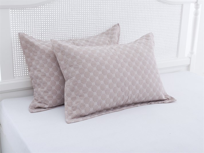 drept  Cover Persoană dublă  SET CUVERTURĂ DE PAT 240x260 cm Burgundia-gri