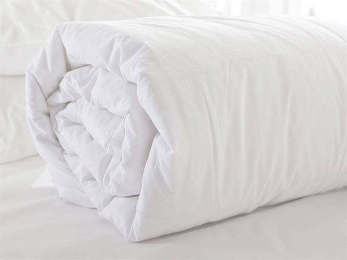 drept Cu Bumbac Double Set Lenjerie De Pat 200x220 cm Alb