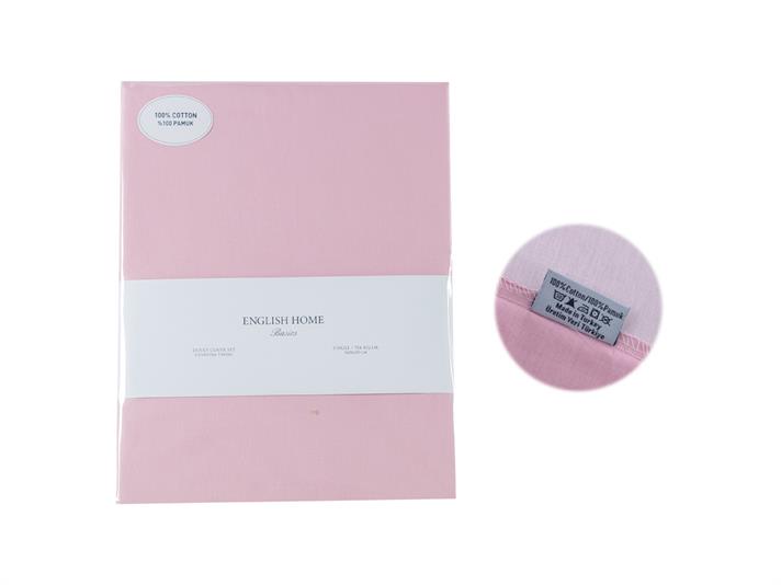 drept Bumbac For One Person  SET LENJERIE DE PAT 160x220 cm Pink