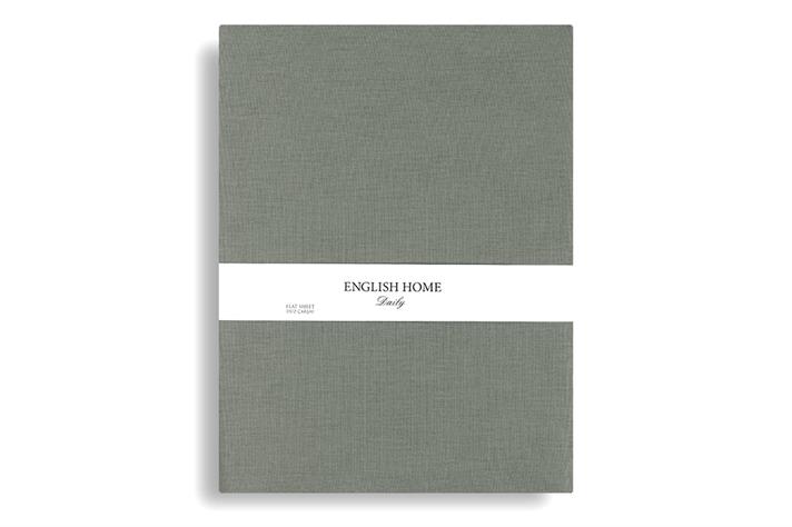 drept Bumbac King Size Cearșaf 260*280 Cm Sage Urban.