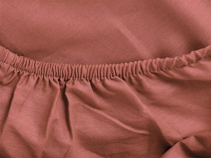 drept Cu Bumbac Single Set Cearșaf Cu Elastic 100x200 cm Trandafirului Uscat Închis.