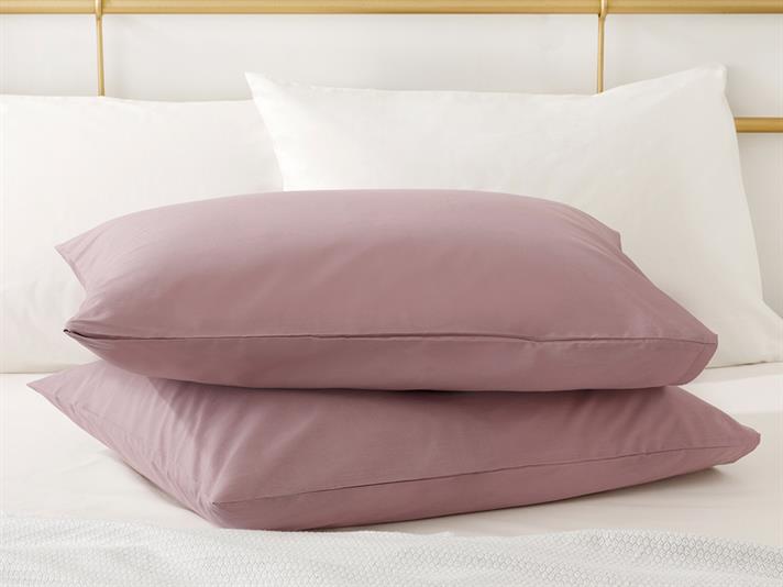 drept Cu Bumbac Cu 2 Piese Față De Pernă 50x70 cm Violet Urban