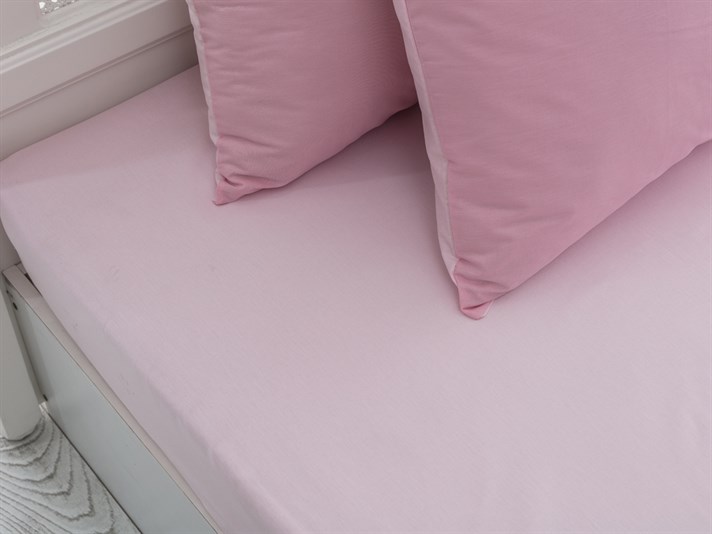 drept Bumbac Double Set Lenjerie De Pat 200x220 cm Roz