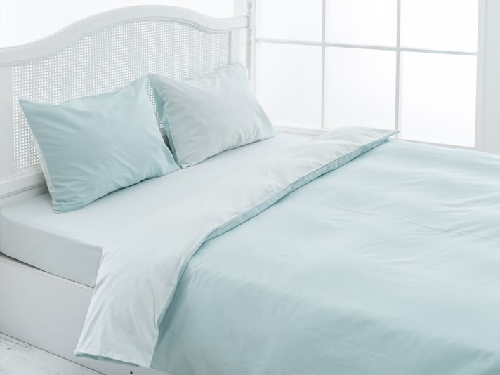 drept Bumbac Double Set Lenjerie De Pat 200x220 cm Seledon