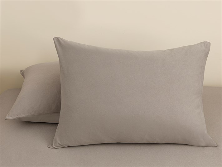 drept  Tricot  King Size  SET DE CEARȘAFURI E 180x200 cm Gri.