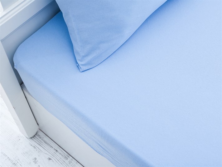 drept Penye Single Set Cearșaf Cu Elastic 100x200 cm Albastru