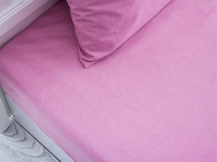drept  Flanelă For One Person  SET DE CEARȘAFURI E 100x200 cm Rose Color