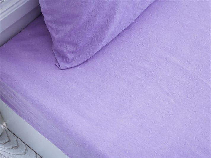 drept  Flanelă For One Person  SET DE CEARȘAFURI E 100x200 cm Lilac.