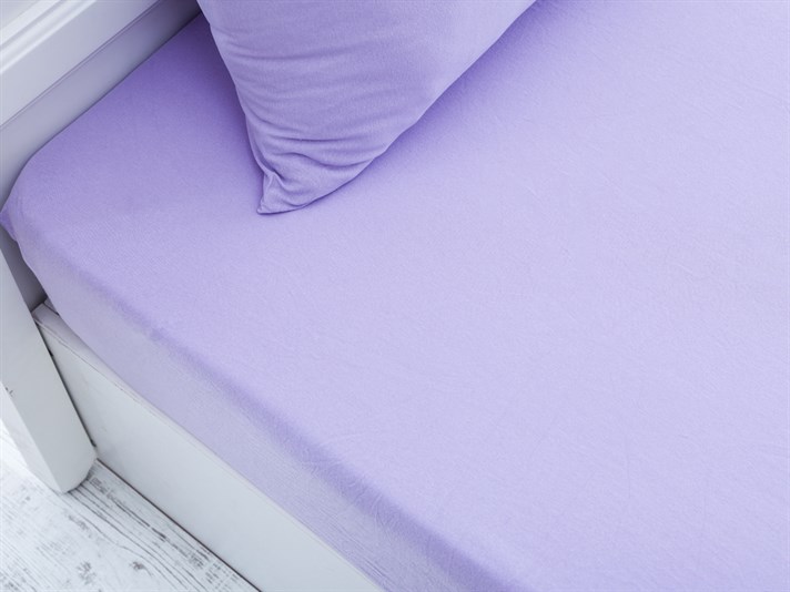 drept Penye Single Set Cearșaf Cu Elastic 100x200 cm Lila