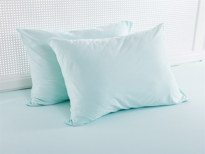 drept Penye Single Set Cearșaf Cu Elastic 100x200 cm Mentă