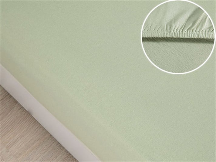 drept Penye Single Set Cearșaf Cu Elastic 100x200 cm Verde