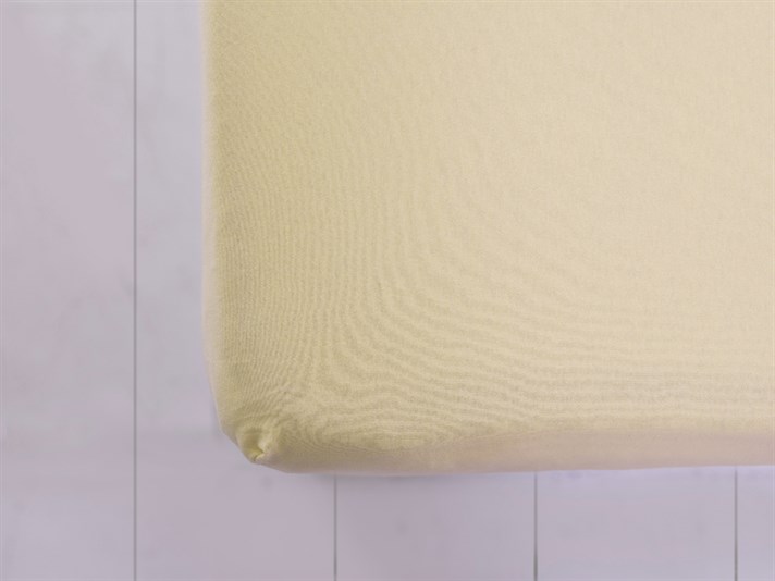 drept Penye Double Set Cearșaf Cu Elastic 160x200 cm Galben