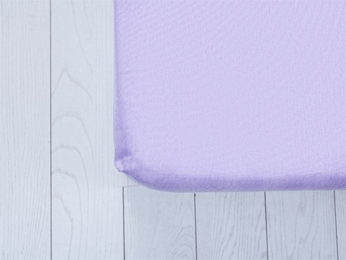 drept  Flanelă Double Person  SET DE CEARȘAFURI E 160x200 cm Lilac.