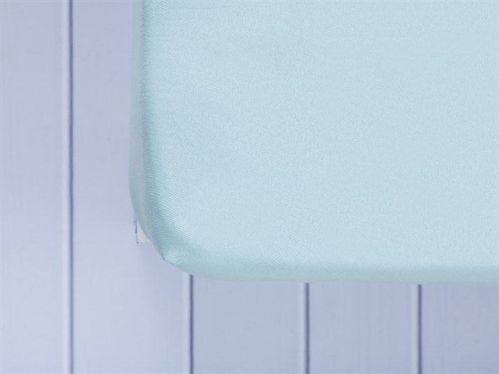 drept Penye Double Set Cearșaf Cu Elastic 160x200 cm Mentă