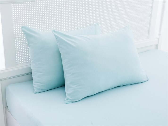 drept Penye Double Set Cearșaf Cu Elastic 160x200 cm Mentă
