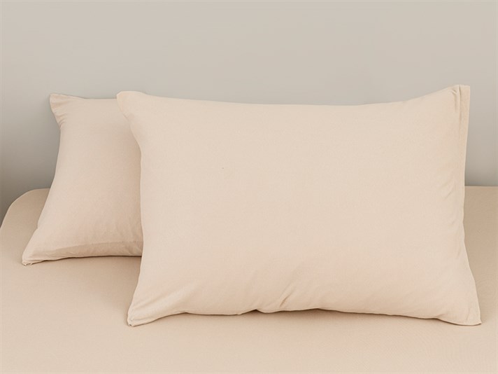 drept  Tricot Double Person  SET DE CEARȘAFURI E 160x200 cm Bej Deschis