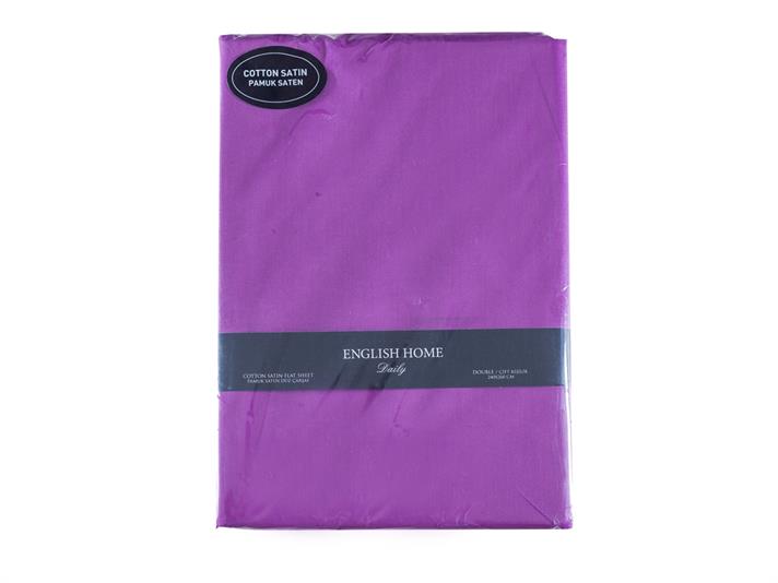 drept Bumbac Satinat Double Cearșaf 240x260 cm Violet Orhidee