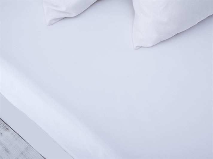 drept Satin De Bumbac Dublu Cearșaf 240*260 Cm Alb