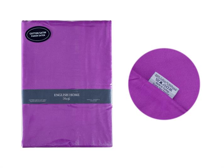 drept Bumbac Satinat Single Cearșaf 160x240 cm Violet Orhidee