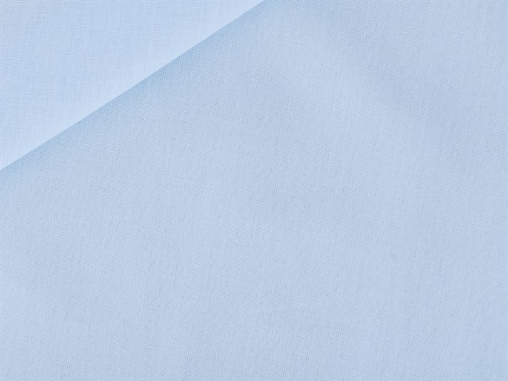 drept Cu Bumbac Dimensiune İntermediară Cearșaf Cu Elastic 140x200 cm Albastru Deschis