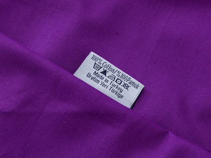 drept Cu Bumbac Single Cearșaf 160x240 cm Violet