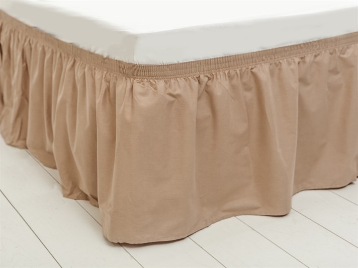 drept Cottony Double Person  VOLĂNAȘ PENTRU PAT 40x800 cm Bej Închis