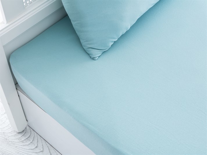 drept Penye Single Set Cearșaf Cu Elastic 100x200 cm Seledon