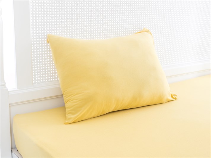 drept Penye Single Set Cearșaf Cu Elastic 100x200 cm Galben
