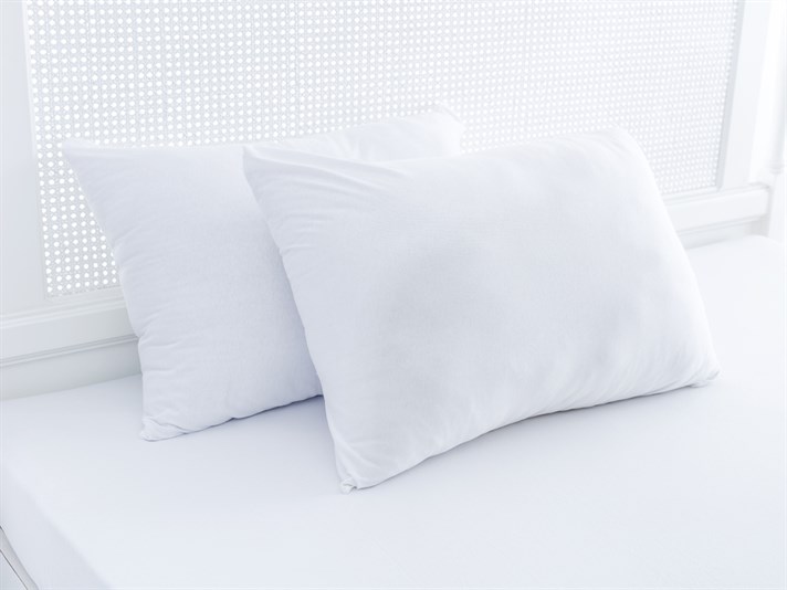 drept Penye Double Set Cearșaf Cu Elastic 160x200 cm Alb