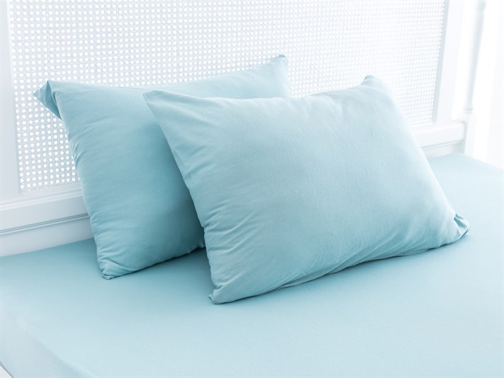 drept Penye Double Set Cearșaf Cu Elastic 160x200 cm Seledon