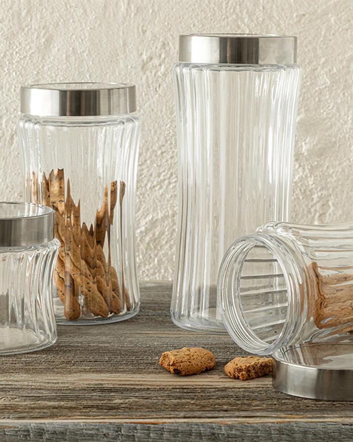 Duke Glass Borcan 600 Ml Transparent