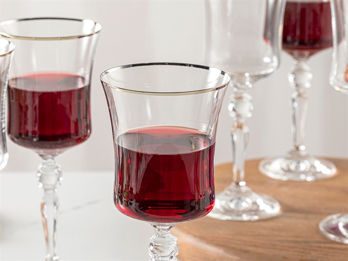 Dina Glass 6 Set Glass 250 ml Gold